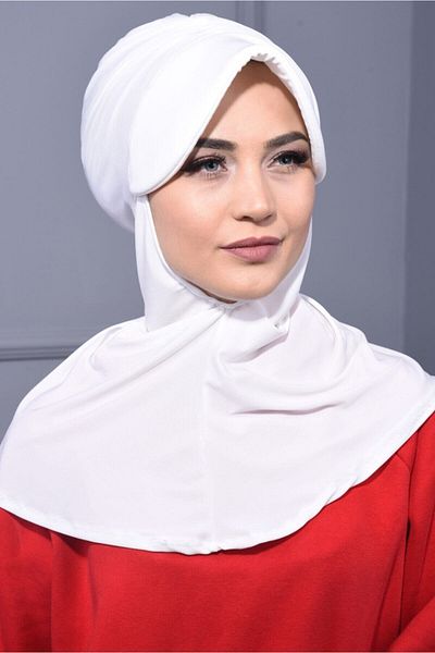 Nowa Scarf Sports Hat Scarf Suitable for Use in Pool Ecru