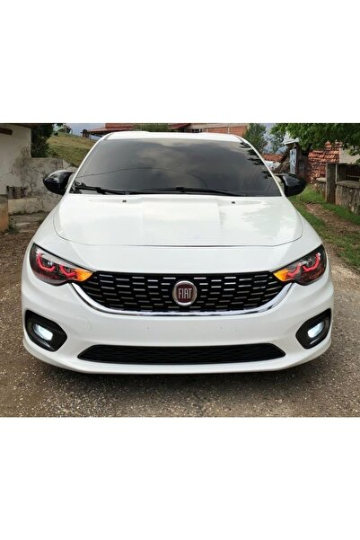 Genel Markalar Fiat Egea Uyumlu L Tipi Angel Far Halkası Beyaz 4 Adet, far iç...