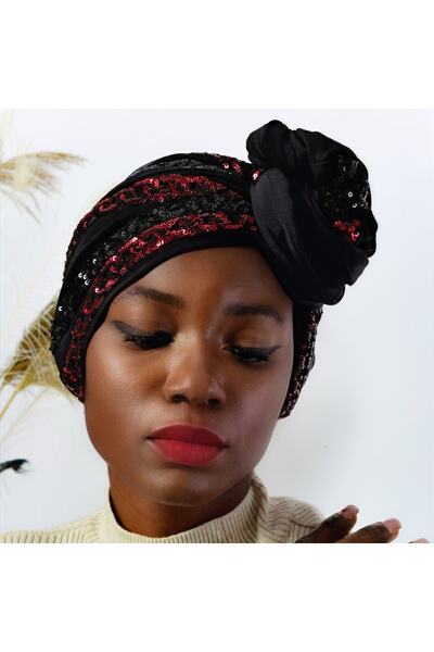 Luxavian Persis Abiye Tesettür Dolama Türban Bone