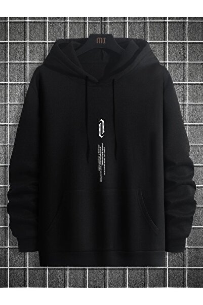 mercoledi Baskılı Kapüşonlu Oversize Sweatshirt