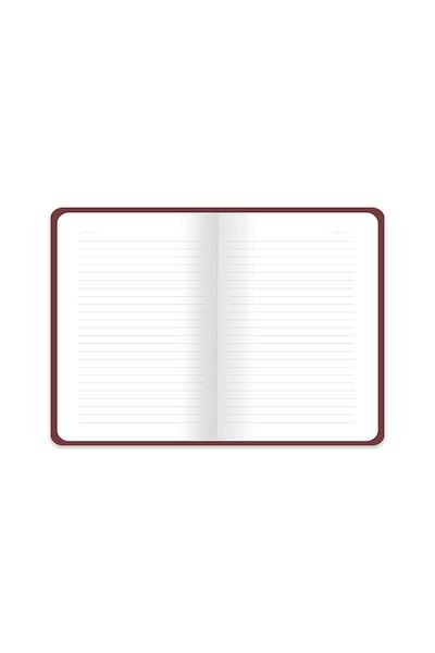 KESKİN COLOR 13.5x19.5 Thermo Leather Striped Flexy Notebook Winner - Brown