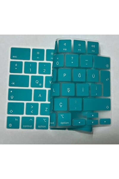 ARABULALACA Macbook Air 15 Inç 2025 A3241 M4 A3114 M3 A2941 M2 İşlemci Türkçe Q Silikon Klavye Koruyucu