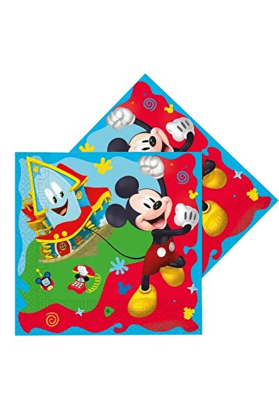 Parti dolabı Mickey Mouse Kırmızı Parti Peçetesi 20'li