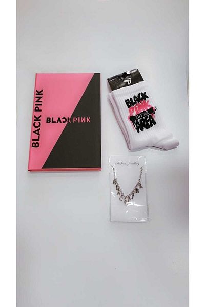 GC GÖKHAN CLUB BLACKPINK NOTEBOOK SOCKS COLLAR COMBINAȚIE