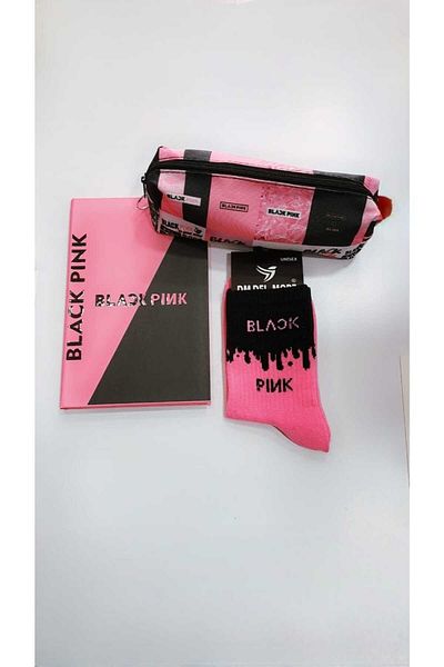 GC GÖKHAN CLUB BLACKPINK NOTEBOOK PEN HOLDER SOCKS COMBINATION