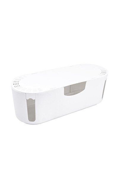 bizdeneve صندوق منظم الكابلات، صندوق حماية الكابلات، أبيض