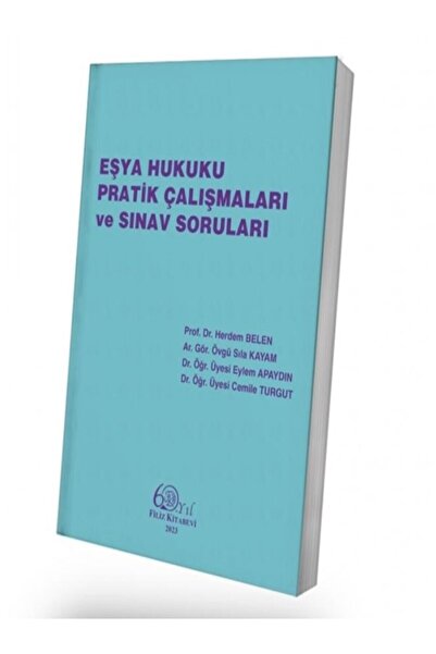 Filiz Kitabevi Eşya Hukuku Pratik Çalışmaları ve Sınav Soruları