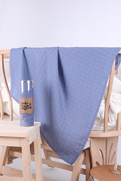 Babyhola Müslin Örtü 80x80cm Düz Renk Kare Dokuma Organik Hediyelik Emzirme A...