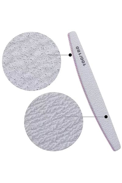 BBOXYGEN 25 Pieces Paper Prosthetic Nail File 100/180