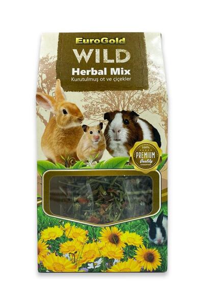 EuroGold Wild Herbal Mix Tavşan, Hamster, Ginepig Kemirgen Kurutulmuş Ot Ve Ç...
