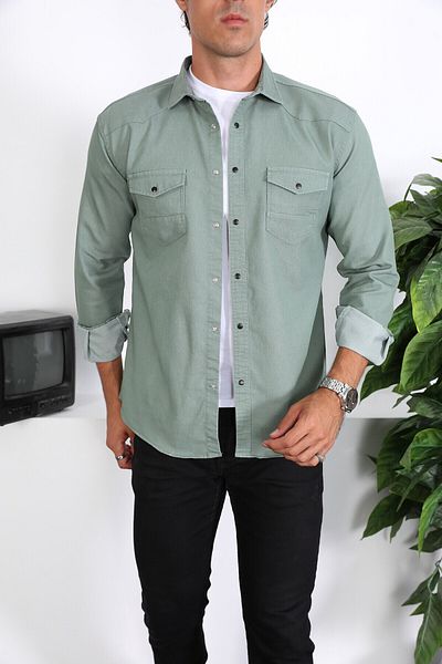 ENZİM JEANS Men's Denim Shirt