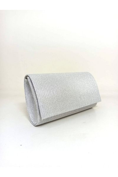 dizaynbag Γυναικεία ασημί μίνι βραδινή τσάντα