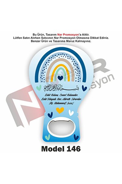 Nar Promosyon 50 Adet Açacak Magnet Hediyelik - Sünnet, Nişan, Söz, Düğün Hed...