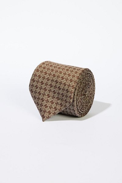 ALTINYILDIZ CLASSICS Men's Beige-Brown Patterned Tie