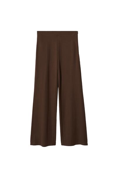 MANGO Hnědé dámské kalhoty 37050456