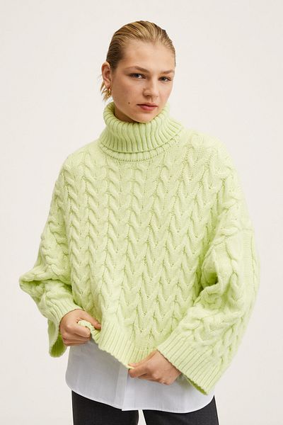 MANGO Woman Pulover de damă galben 27040357
