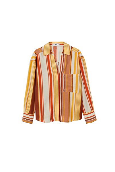 MANGO Woman White Women's Shirt 27065912