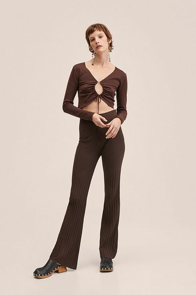 MANGO Brauner Damenpullover 27075770