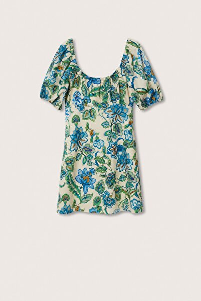 MANGO Blue Women's Dress 27069204