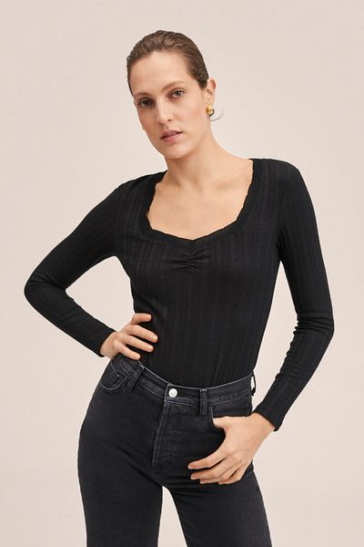 MANGO 27001299 Damen/Mädchen Schwarz