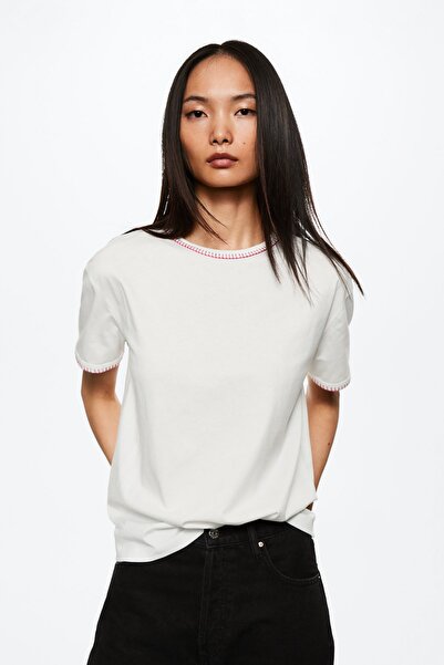 MANGO Φούξια Γυναικείο T-Shirt 37013859