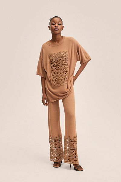 MANGO 27047110 Damen/Mädchen Braun
