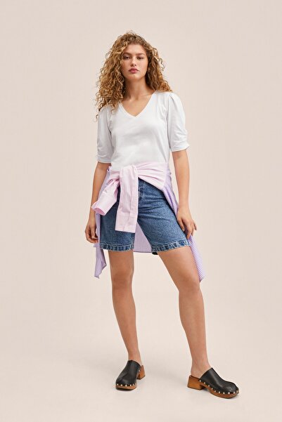 MANGO 27005797 Žena / dívka Bílá