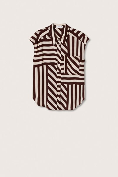 MANGO Kahverengi Kadın Bluz 37050405