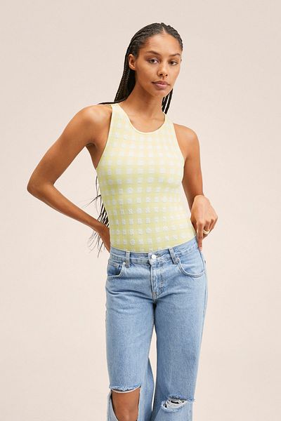 MANGO Woman 27075804 Femei/Fete Galben neon