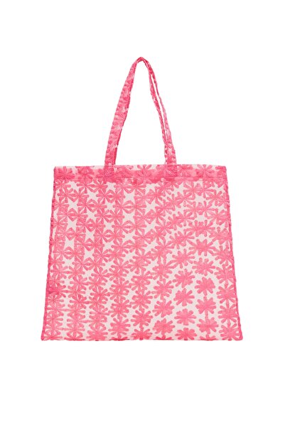 MANGO Woman Růžová dámská taška přes rameno 27075755