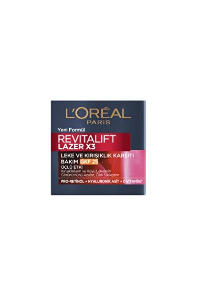 L'Oreal Paris Loreal Paris Revitalift Lazer X3 Leke ve Kırışıklık Karşıtı Bakım GKF25