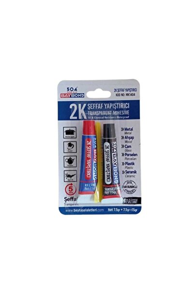 Genel Markalar 504 2k Çelik Yapıştırıcı Şeffaf - Süper Güçlü Yapıştırıcı