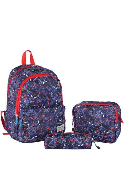 Relaxion 8640 Sırt Çantası Beslenme Çanta ve Kalem Kutusu Seti