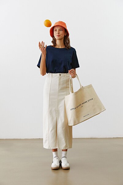 urban focus Slit Midi Skirt