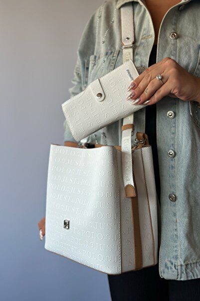 Just Polo حقيبة نسائية بحزامين مكونة من 5 أقسام (حزام سميك) 4016 مجموعة جينز ...