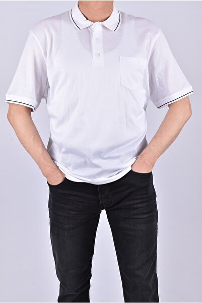 Marka تي154327-06 تي شيرت SİLMEN SAND POLO برقبة/أبيض/XL