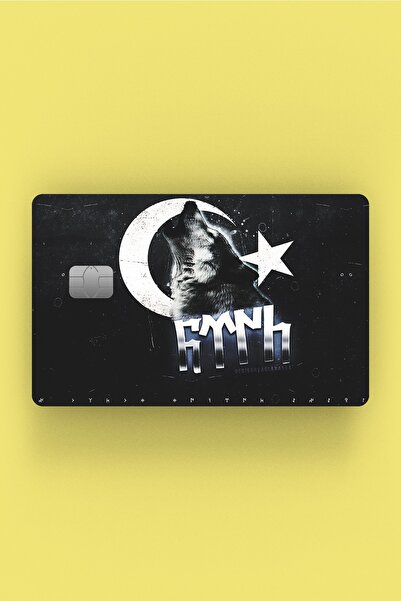 Namgo Bozkurt Türk Çipli/çipsiz Kart Stickerı Kaplama