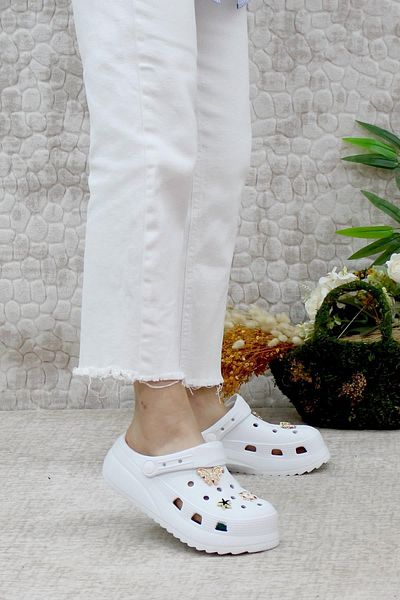 Mehmet Mete EZZ0129 - Light and Comfortable Flexible Women's Slippers, For Beach, Sea, Pool