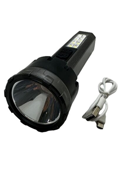 ataşbey HS-8027 1+8 Smd Ledli Uzun Menzilli Ultra Güçlü Ledli Şarjlı Fener