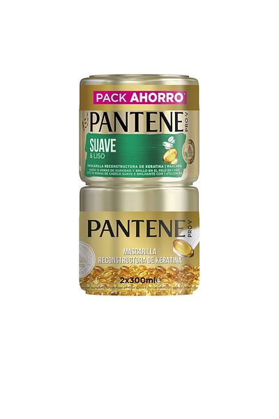 Pantene Weiche und glatte Maske, Parti 2 X Pantene 300 ml