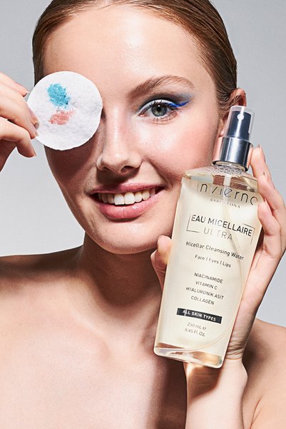 Invierno Barcelona LLC. Anti-Aging Wrinkle Skin Tone Equalizer Vitamin C Makeup Cleansing Water 250ml