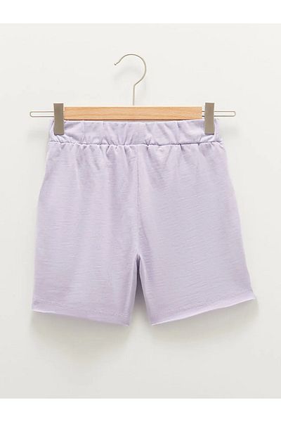 LC Waikiki LCW Παιδικό κοριτσίστικο σορτς με ελαστική μέση με στάμπα New Season Epic Store