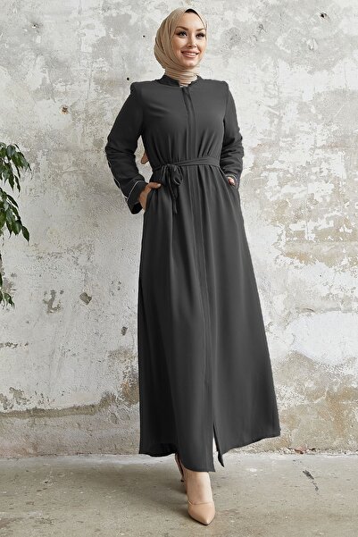 InStyle Труба з рукавом Salvia Salas з візерунком Abaya Антрацит