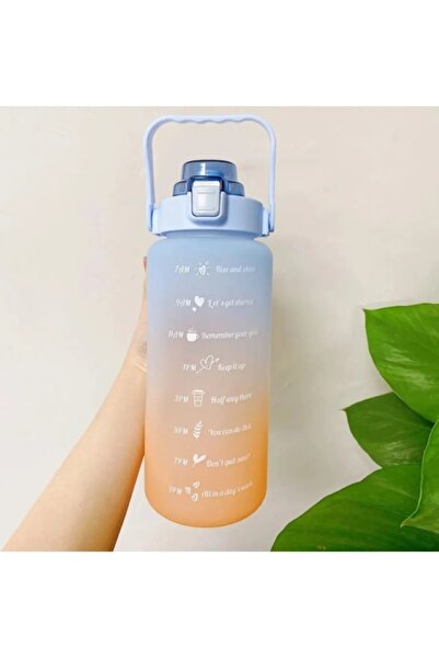 NumuneMarket Suhvee Motivasyonel Su Matarası Su Şişesi Suluk 2litre Sporcu Sp...