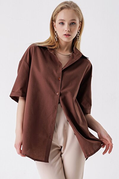 HAKKE Kısa Kollu Oversize GÖMLEK