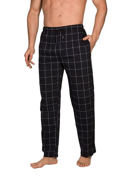 lux tornado Poplin Men's Pajama Bottoms Black