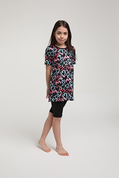 SEBOTEKS Short Sleeve Tights Girl's Swimsuit 35101