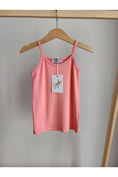 Leydukids Κοριτσίστικο βαμβακερό λουράκι Crop μπλούζα μονό μπλουζάκι Μπλουζάκια Ρούχα
