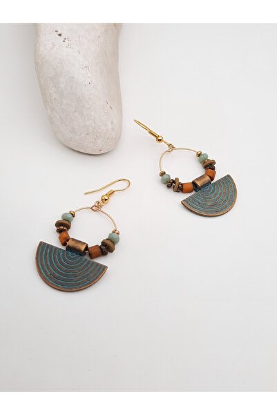 embaaksesuar El Yapımı Otantik Bohem Kadın Küpe