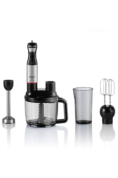 Arzum Ar1157-s مجموعة خلاط فورتي 1000 وات باللون الأسود